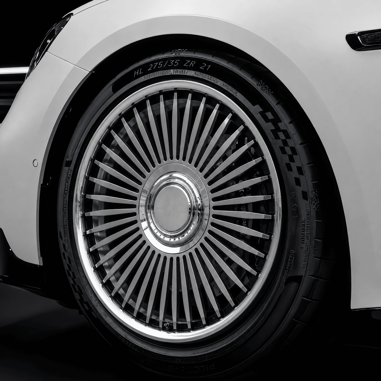 OEM Style Forged Wheel for Mercedes-Benz S-Class / Mercedes-Benz E-Class / Mercedes-Benz GLS (black machined face)