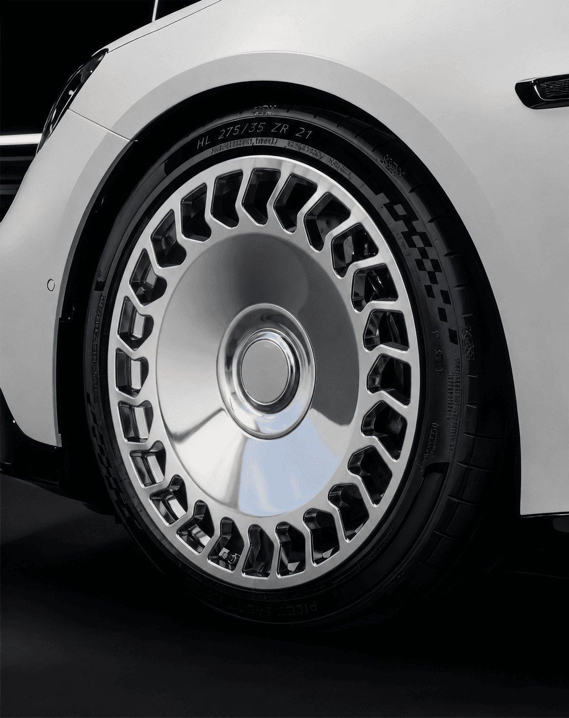 OEM Style Forged Wheel for Mercedes-Benz AMG C 63 / Mercedes-Benz S-Class / Mercedes-Benz E-Class (clear polished+barrel clear brushed)