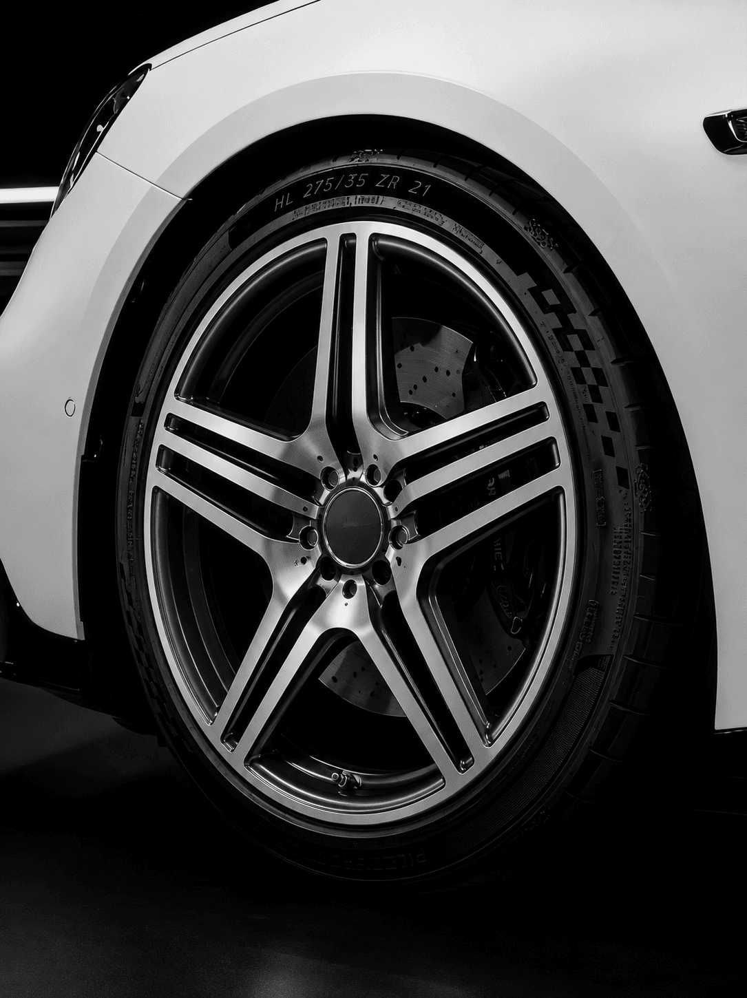 OEM Style Forged Wheel for Mercedes-Benz AMG C 63 / Mercedes-Benz S-Class / Mercedes-Benz GLS (black machined face)