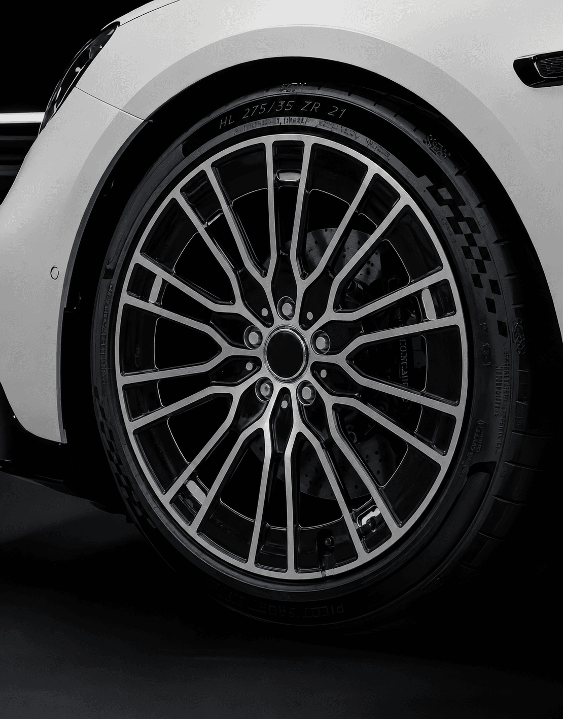 OEM Style Forged Wheel for Mercedes-Benz S-Class / Mercedes-Benz E-Class / Mercedes-Benz GLS (black machined face)