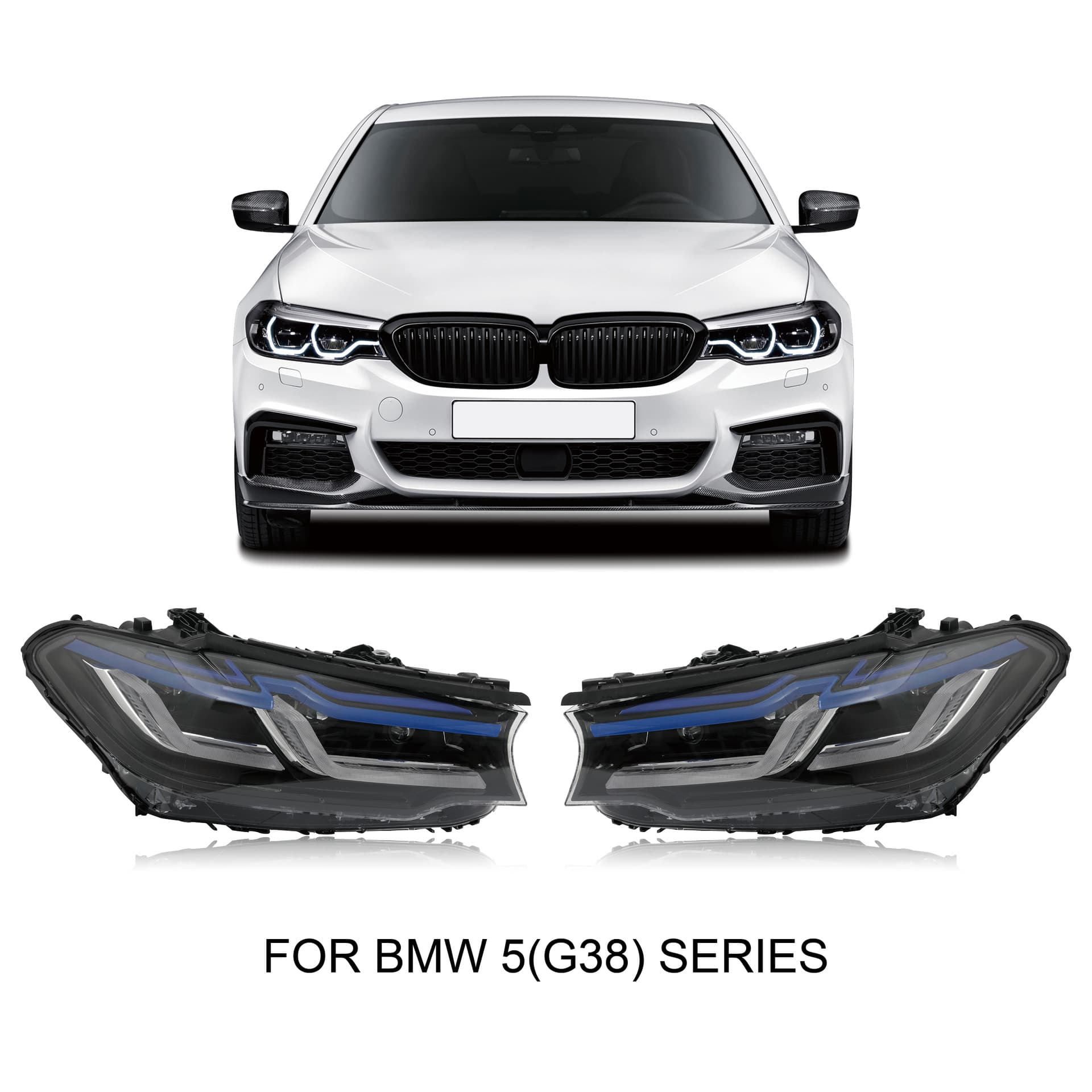 LED Headlight Assembly for BMW 5 Series (2017–2023)