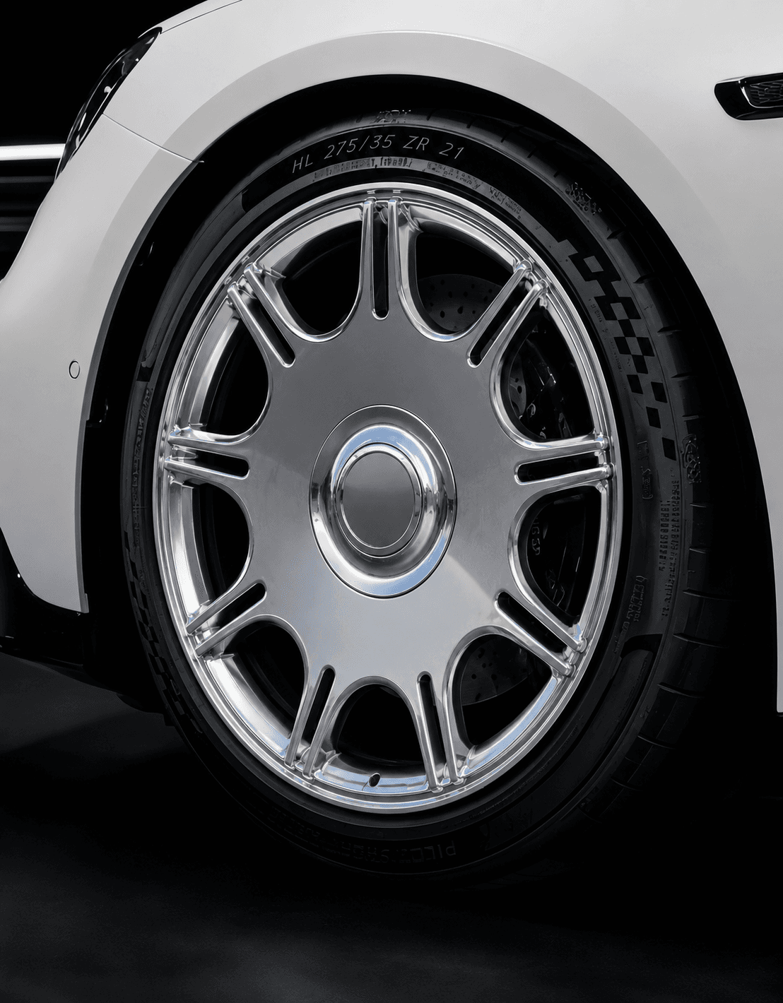 OEM Style Forged Wheel for Mercedes-Benz AMG GLE 63 / Mercedes-Benz AMG GLS 63 / Mercedes-Benz GLE (clear polished+barrel clear brushed)