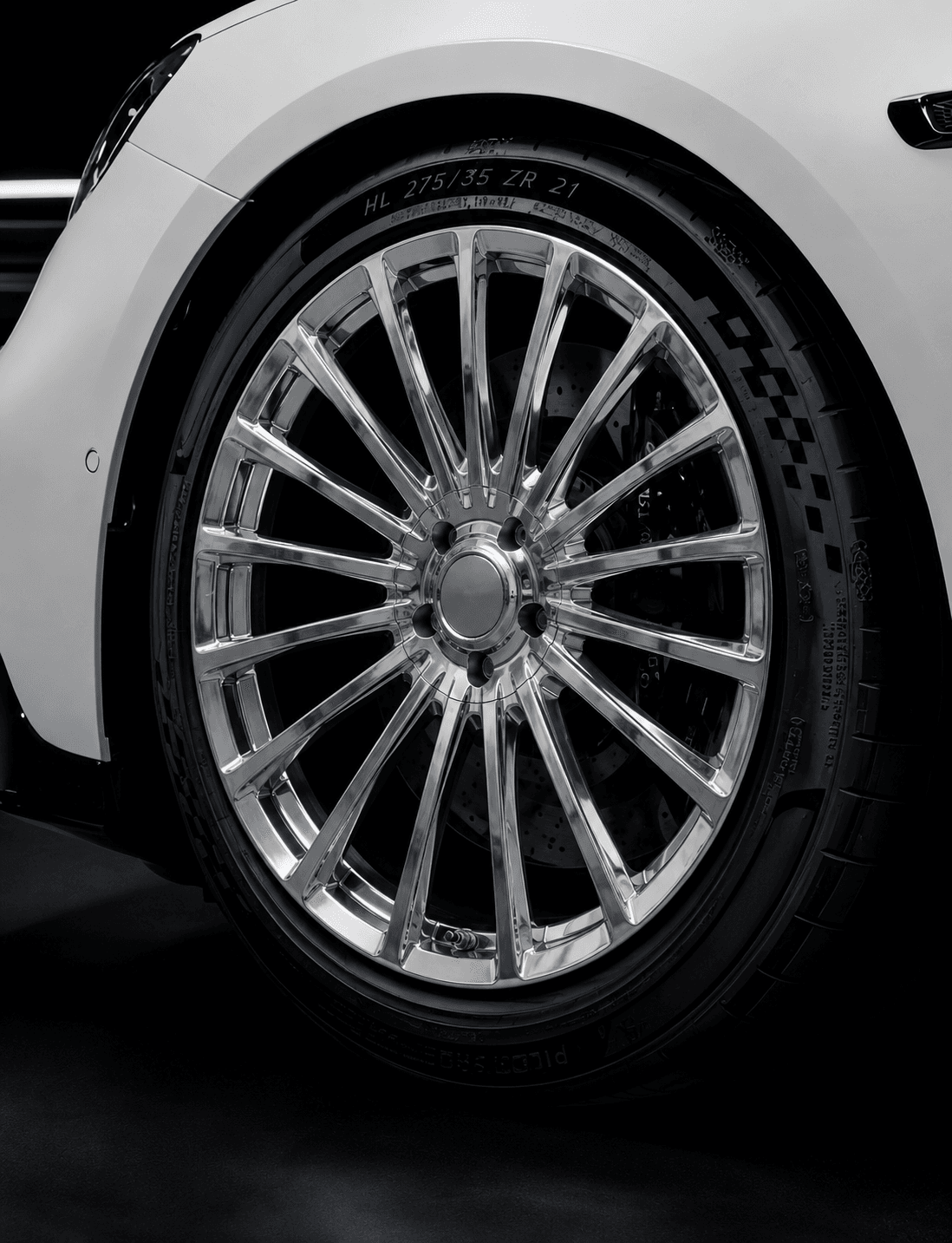 OEM Style Forged Wheel for Mercedes-Benz AMG C 63 / Mercedes-Benz S-Class / Mercedes-Benz E-Class (clear polished+barrel clear brushed)