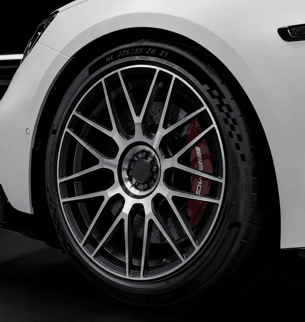 OEM Style Forged Wheel for Mercedes-Benz AMG GLE 63 / Mercedes-Benz AMG GLS 63 / Mercedes-Benz GLE (gunmetal machined face)