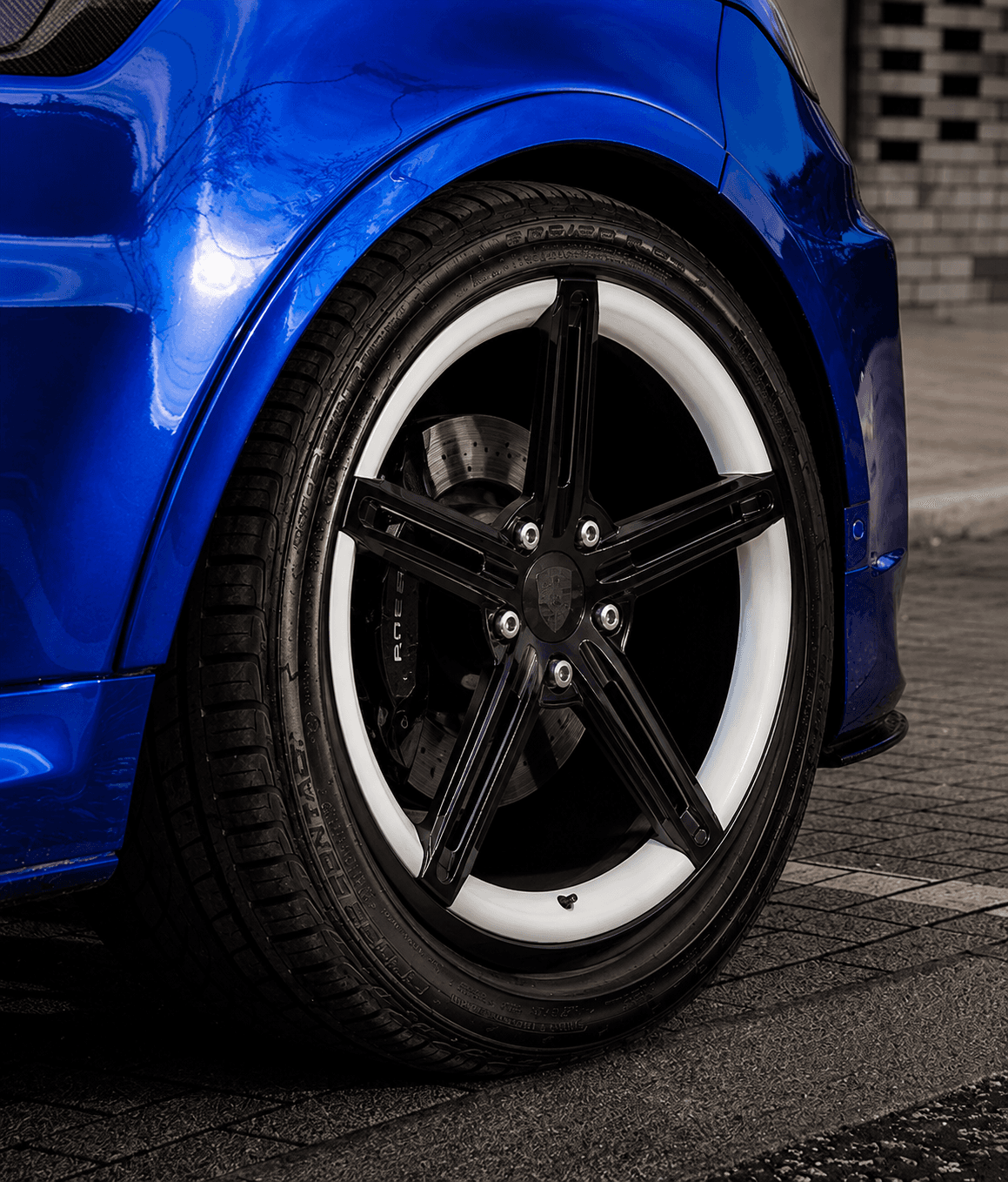 OEM Style Forged Wheel for Porsche 718 Boxster / Porsche Taycan / Porsche 718 Cayman (black +blue)