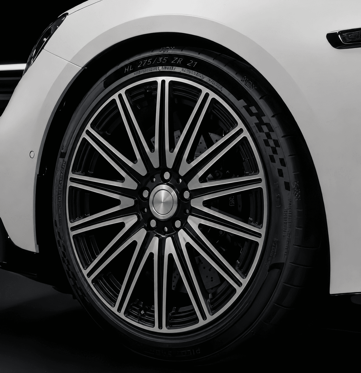OEM Style Forged Wheel for Mercedes-Benz S-Class / Mercedes-Benz GLS / Mercedes-Benz E-Class (black machined face)