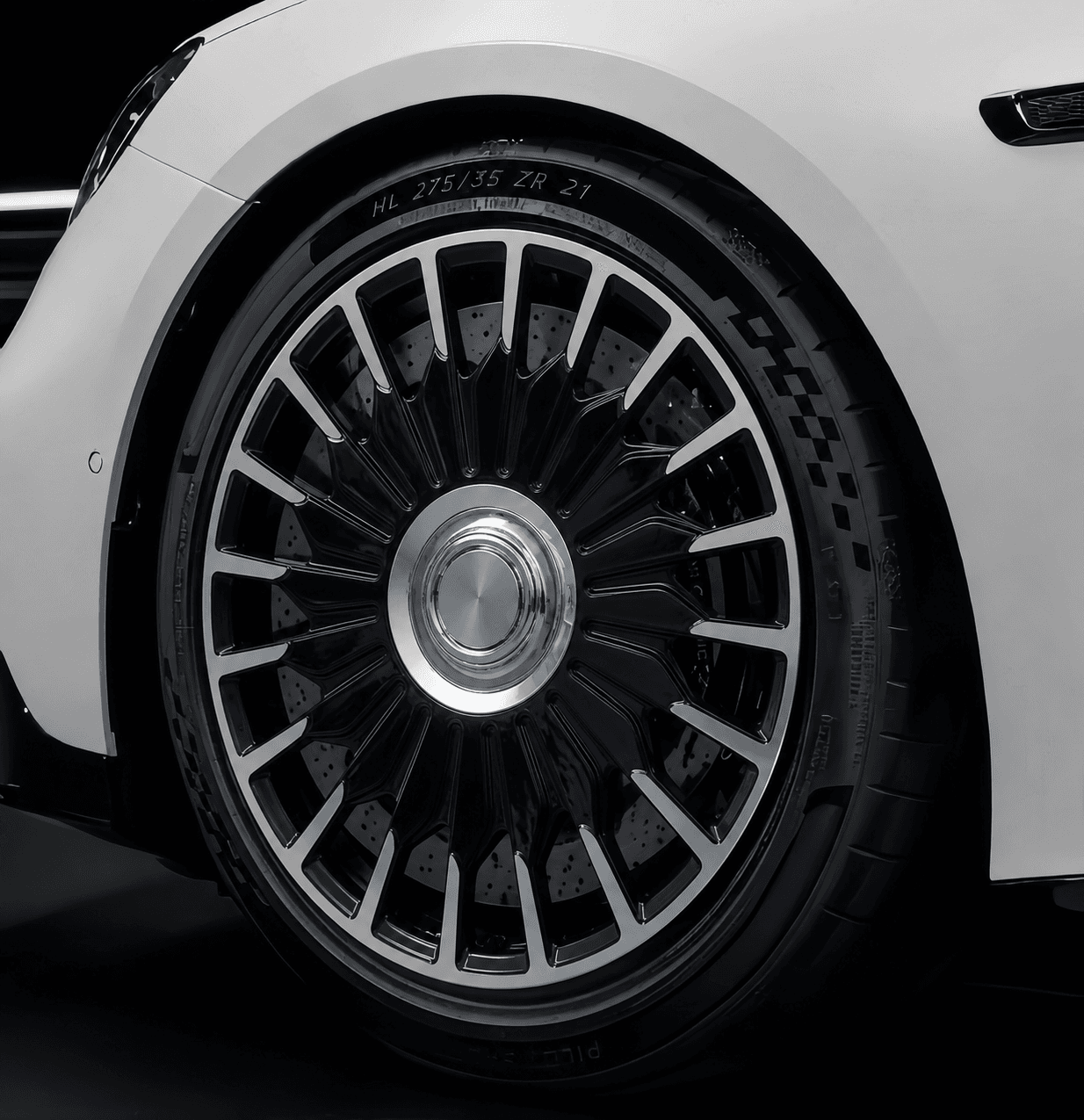 OEM Style Forged Wheel for Mercedes-Benz AMG C 63 / Mercedes-Benz S-Class / Mercedes-Benz E-Class (black machined face)