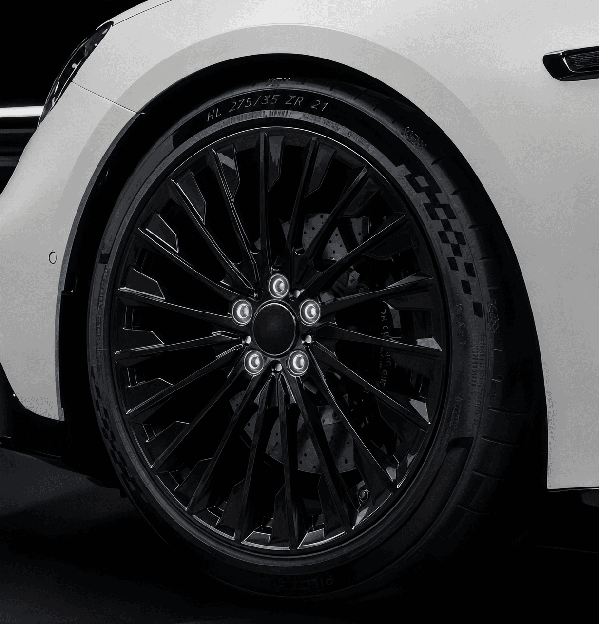 OEM Style Forged Wheel for Mercedes-Benz AMG C 63 / Mercedes-Benz S-Class / Mercedes-Benz E-Class (black machined face)