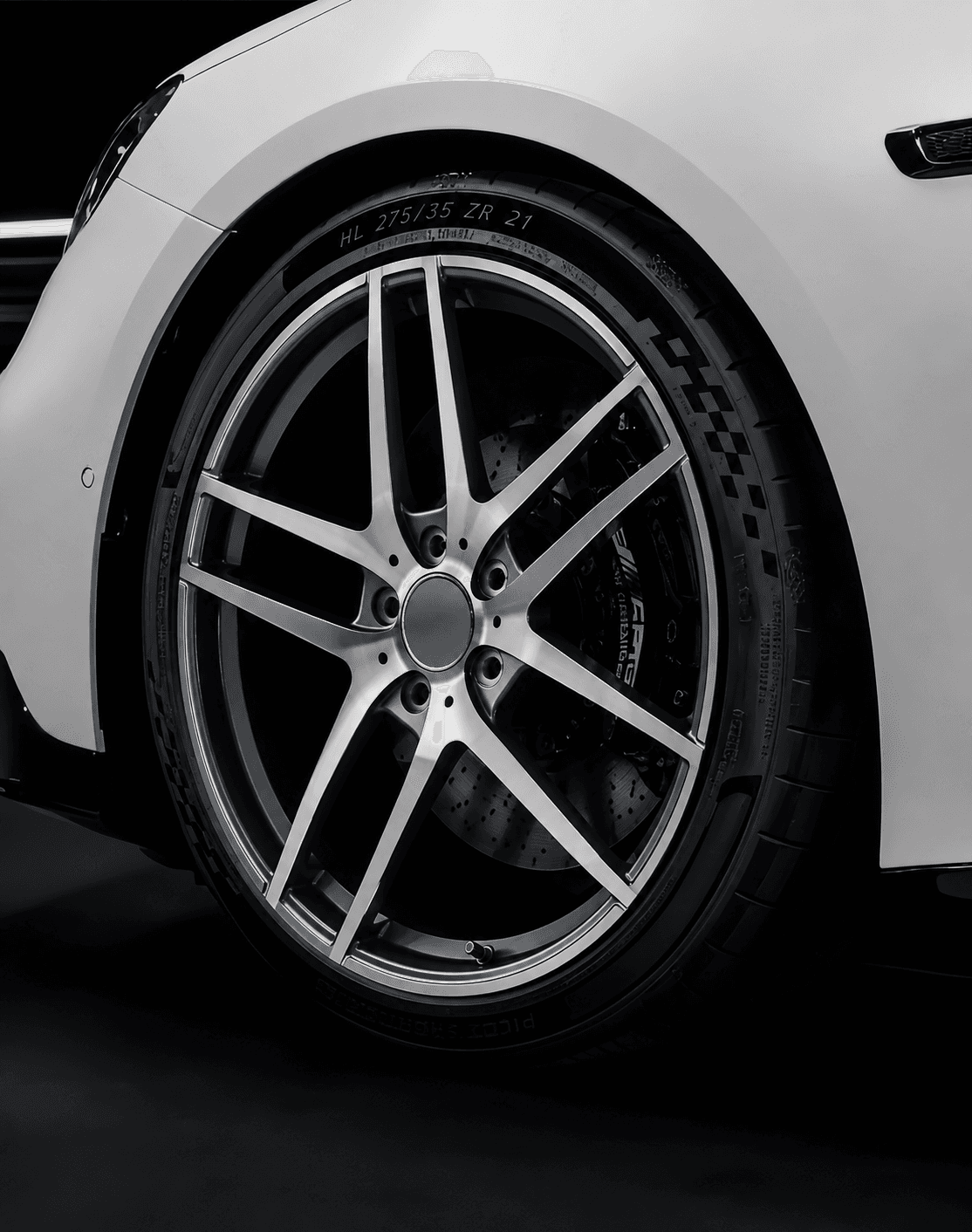 OEM Style Forged Wheel for Mercedes-Benz AMG C 63 / Mercedes-Benz S-Class / Mercedes-Benz GLS (gunmetal machined face)