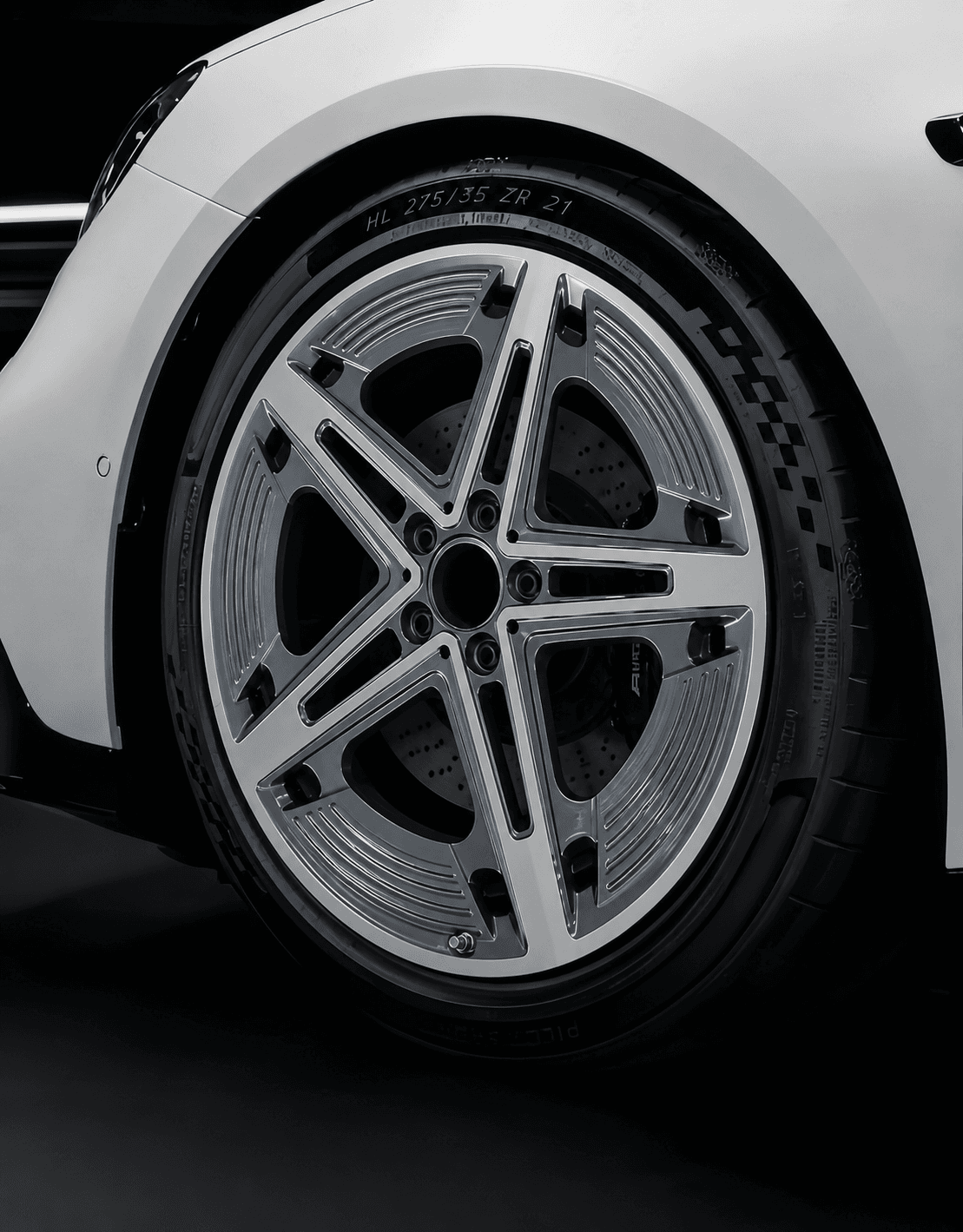 OEM Style Forged Wheel for Mercedes-Benz S-Class / Mercedes-Benz E-Class / Mercedes-Benz GLC (black machined lip)