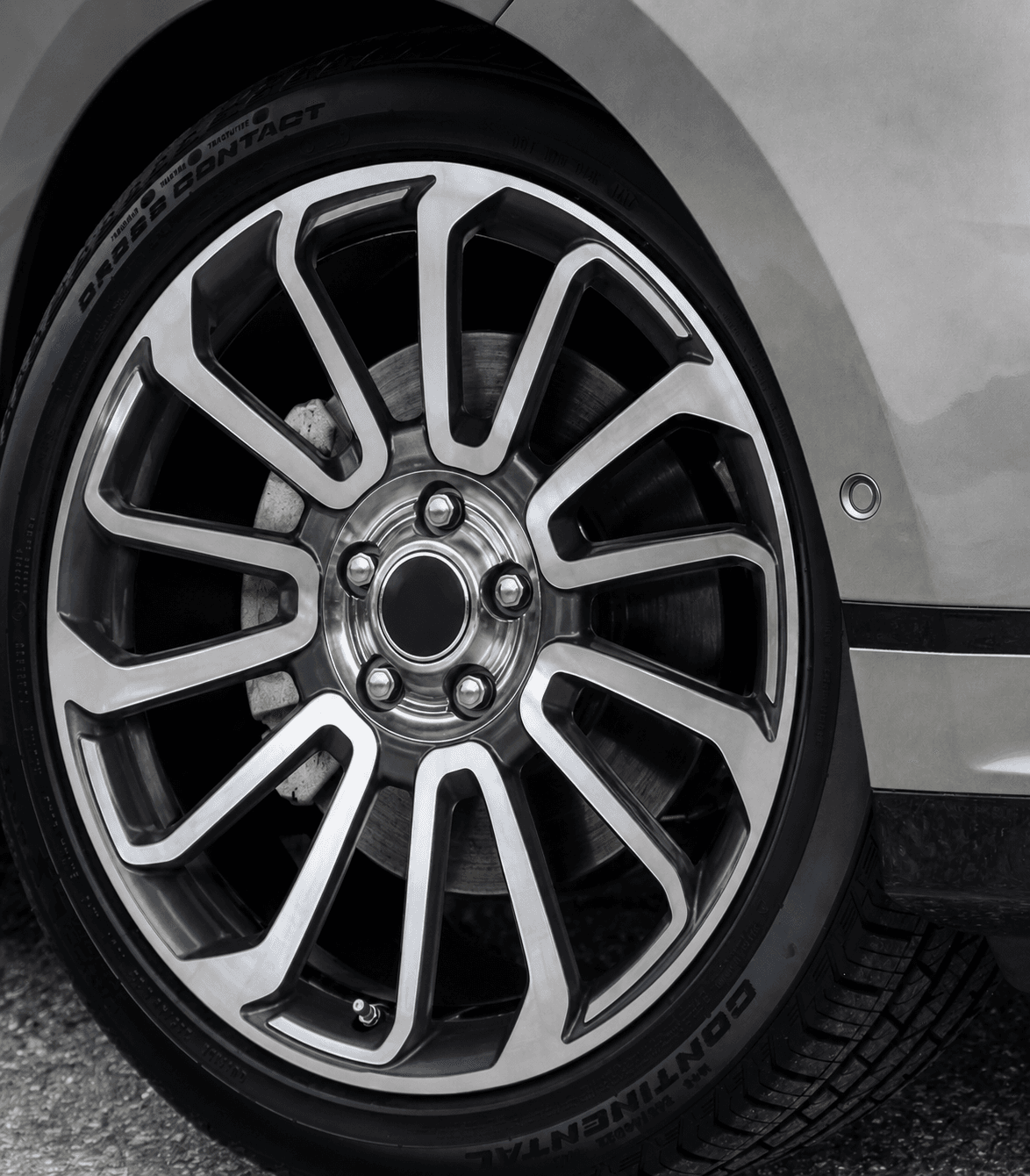 OEM Style Forged Wheel for Land Rover Range Rover / Land Rover Range Rover Sport / Land Rover Discovery (Black machined face)