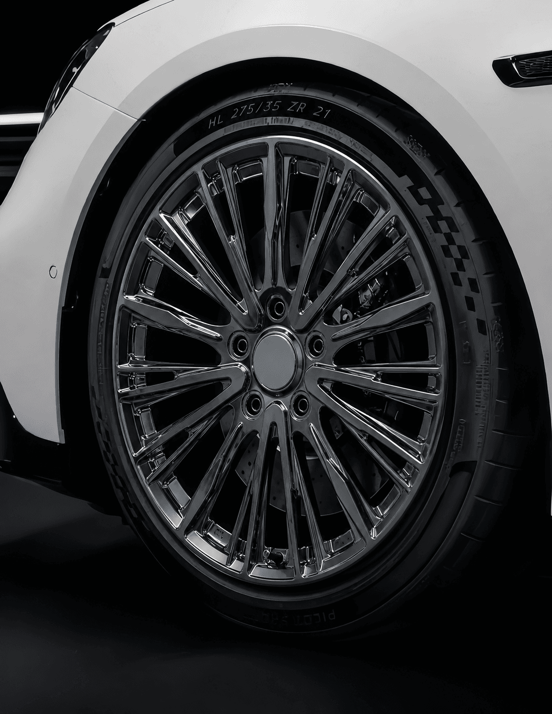 OEM Style Forged Wheel for Mercedes-Benz E-Class / Mercedes-Benz GLC / Mercedes-Benz C-Class (chrome/chrome black)