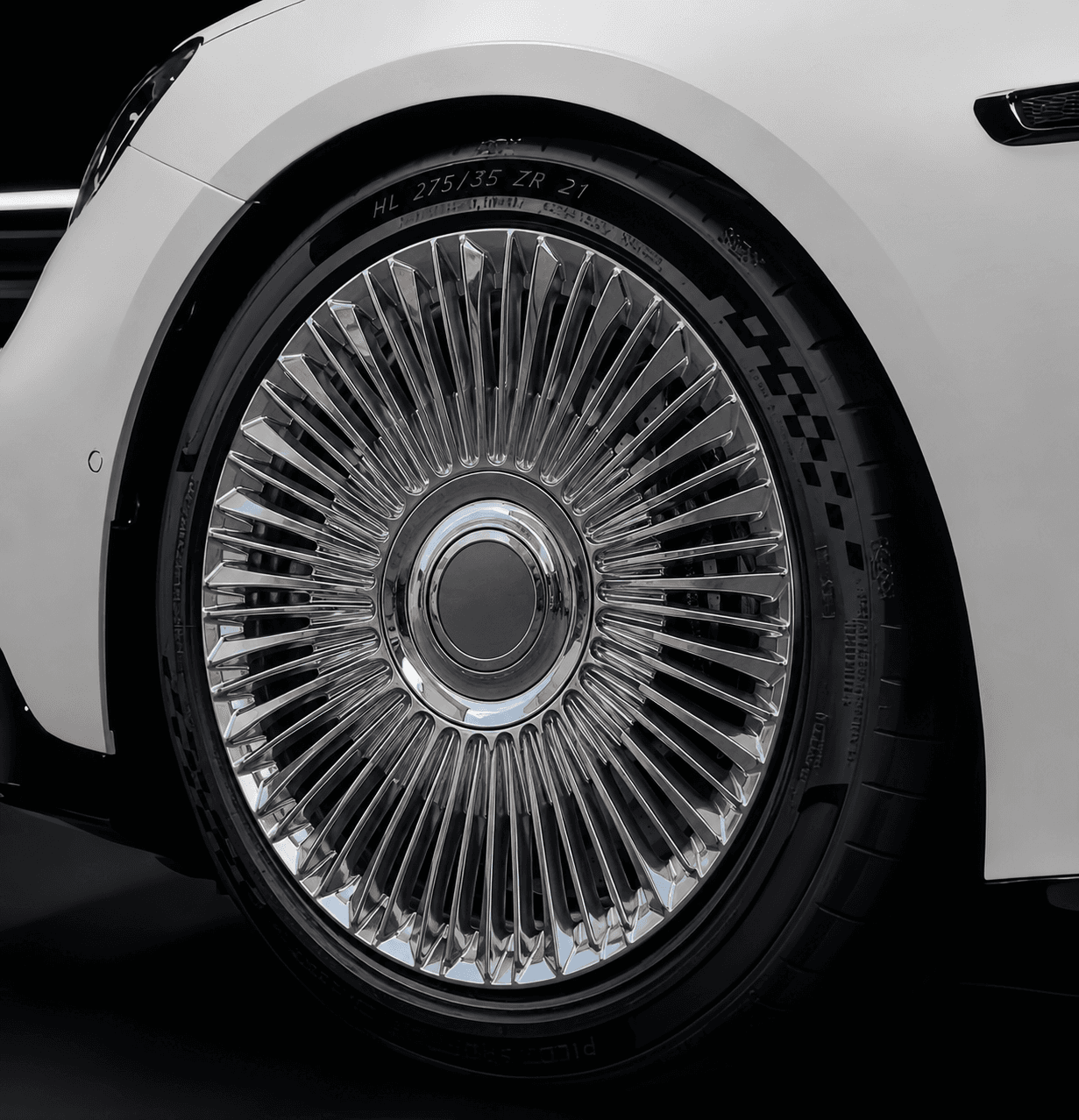 OEM Style Forged Wheel for Mercedes-Benz S-Class / Mercedes-Benz E-Class / Mercedes-Benz GLC (clear polished+barrel clear brushed)