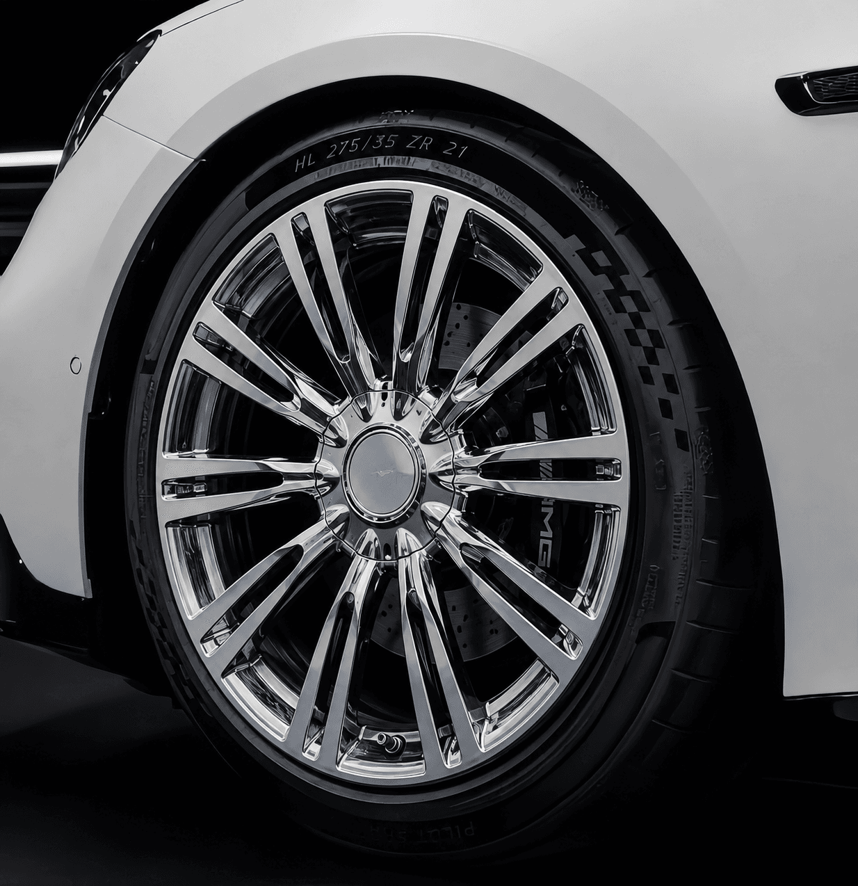 OEM Style Forged Wheel for Mercedes-Benz AMG C 63 / Mercedes-Benz S-Class / Mercedes-Benz E-Class (clear polished)